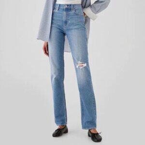 Gap 90s High Rise Loose Jeans in Vintage Light, Size 27